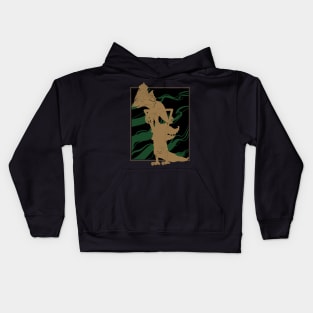 Indonesian wayang rukmini shadow puppet vector Kids Hoodie